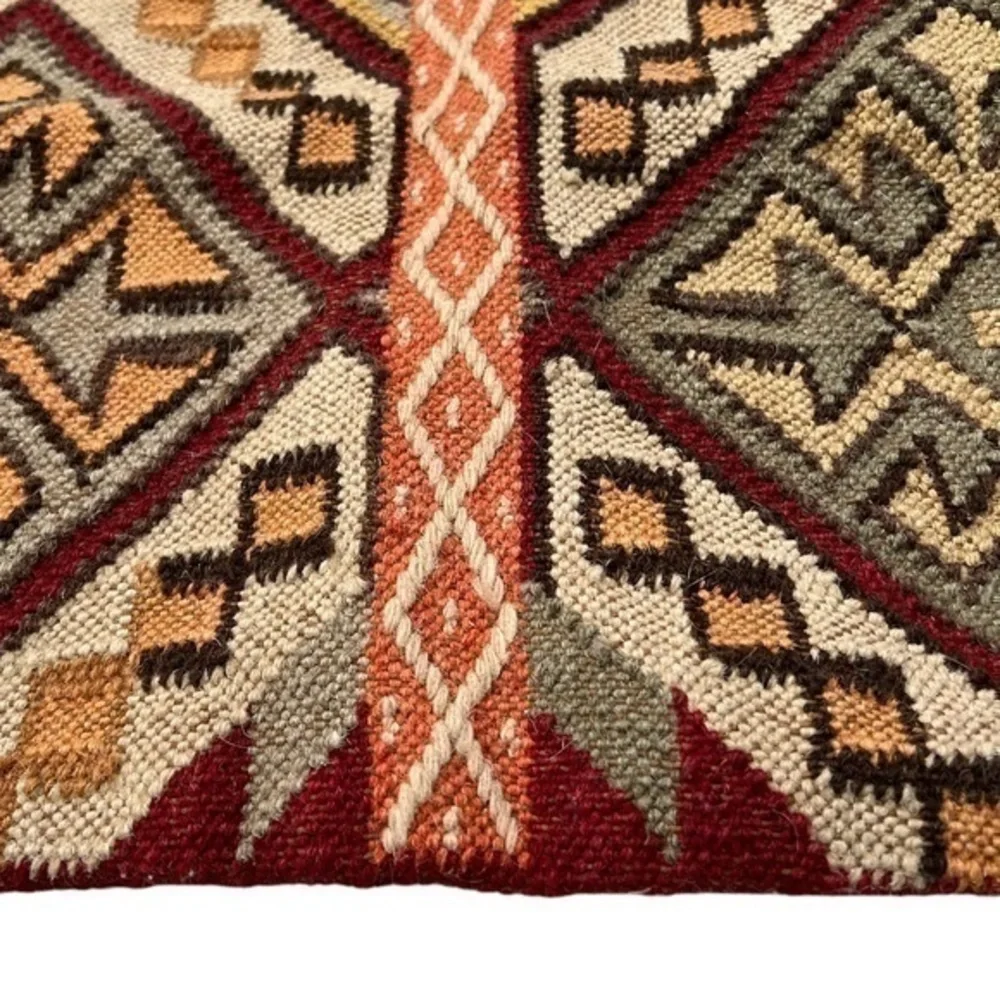 Pottery Barn Set of 3 Geometric Shelton Kilim Wool Decorative Pillow‎ Covers